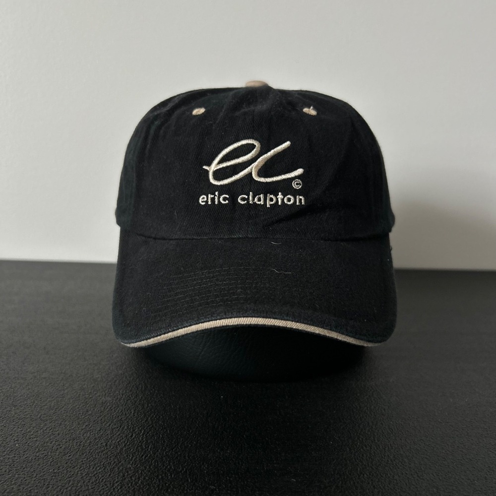 Vintage Eric Clapton Hat Cap Fitted One‎ Size Stretch Black 2006/7 World Tour